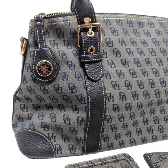 Dooney & Bourke Vintage Classic Signature Satchel Handbag with Accessories - Picture 4 of 8